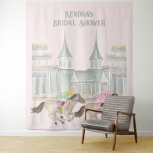 Elegant Horse Race Derby Party Photo Backdrop