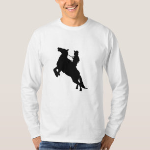 Elegant Horse Riding Western Cowboy T-Shirt