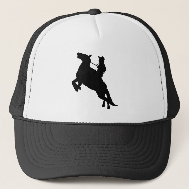 Elegant  Horse Riding Western Cowboy  Trucker Hat (Front)
