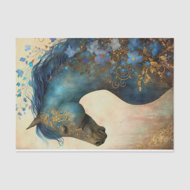 Elegant Horse Tissue Paper (Front)