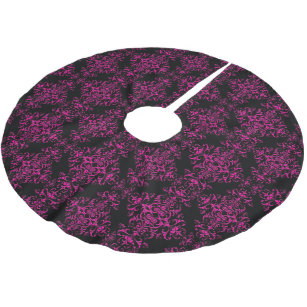 Black And Pink Christmas Tree Skirts Zazzle