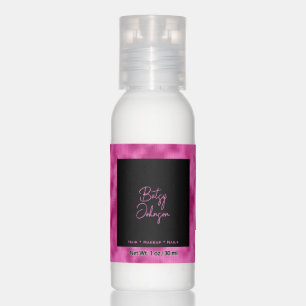 Elegant Hot Pink Foil & Black  Hand Lotion