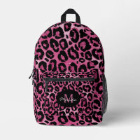 Elegant Hot Pink Glam Leopard Personized
