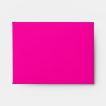 Elegant Hot Pink Linen Rsvp Envelope by decembermorning at Zazzle