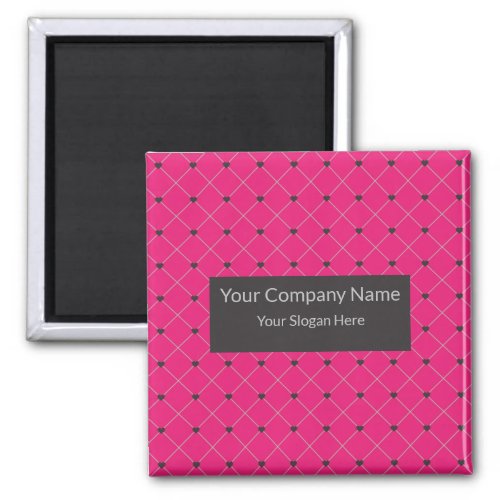 Elegant Hot Pink Magenta Business Company Magnet