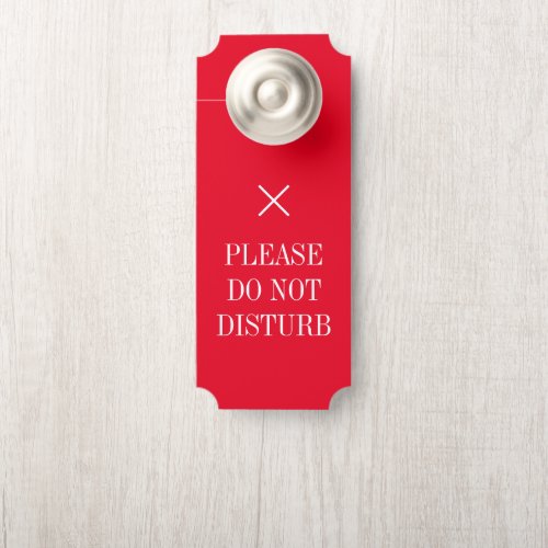 Elegant hotel door hanger for housekeeping service