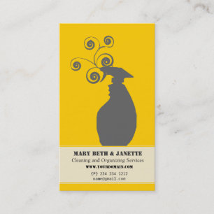Elegant House Organizing Housekeeping Services Business Card