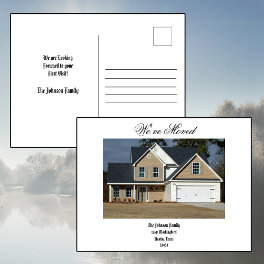 Elegant House Photo We Have Moved Announcement Postcard
