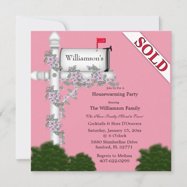 Elegant Housewarming Invitation (Front)