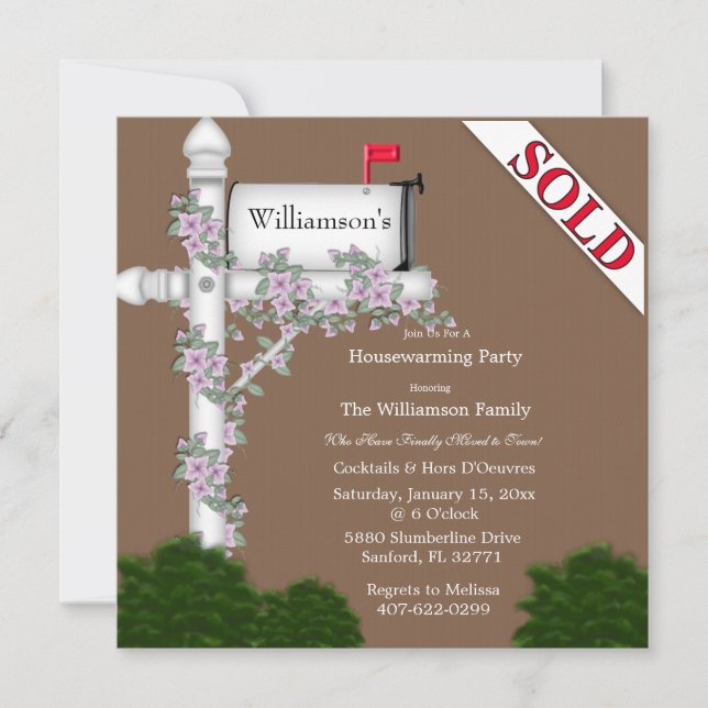 Elegant Housewarming Invitation (Front)