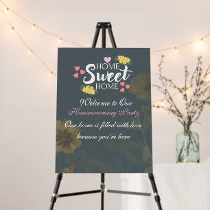 Elegant Housewarming Party Welcome Sign