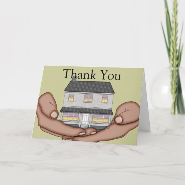 Elegant Housewarming Thank You Card (Front)