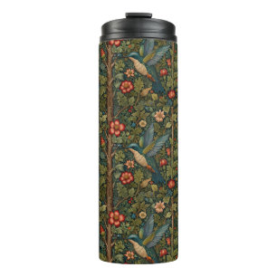 Elegant Hummingbird artwork bohemian floral Thermal Tumbler
