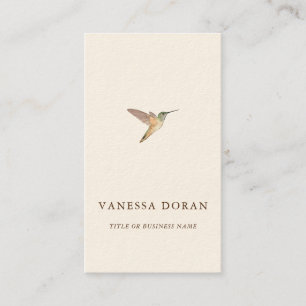 Elegant Hummingbird  Business Card
