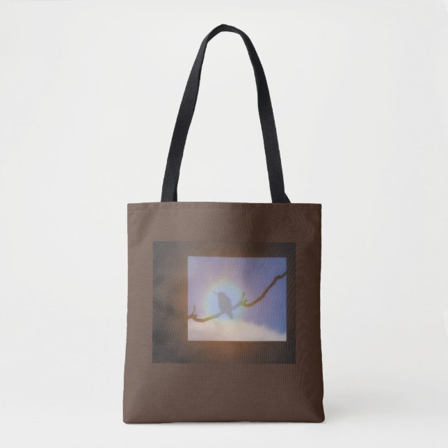Elegant Hummingbird Modern Simple Tote Bag (Front)