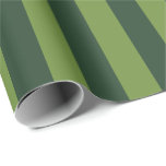 Elegant Hunter Green Garden Green Stripe  Wrapping Paper<br><div class="desc">Simple green stripes wrapping paper - perfect for colorful garden themed stripes.</div>