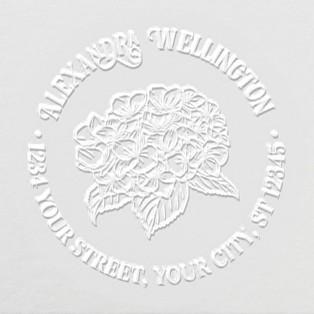 Elegant Hydrangea and Leaves Embosser (Design)