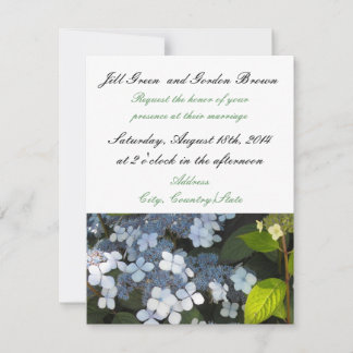 Elegant Hydrangea Wedding Invitation