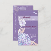 Elegant Hydrangeas Spa Salon Business Cards (Front/Back)