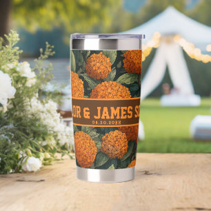 Elegant Hydrangeas Waterbottle For Wedding Insulated Tumbler