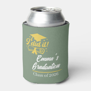 ELegant I did it Success Graduation Party Can Cooler