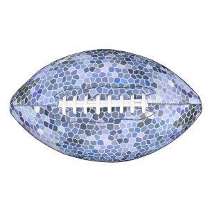 Elegant ice blue mosaic, modern football