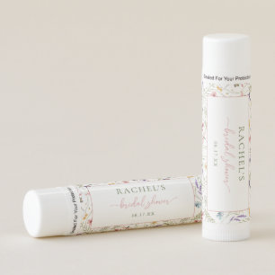 Elegant In Bloom Wildflower Bridal Shower Favors Lip Balm