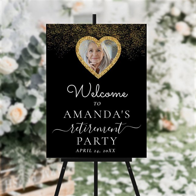 Elegant in Heart Custom Photo Retirement Welcome F Foam Board (Creator Uploaded)