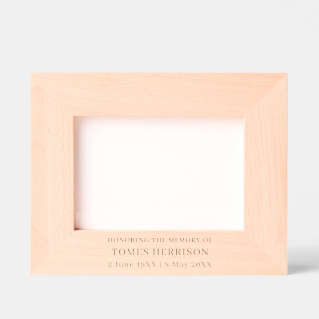 Elegant In Loving Memory Memorial Frame Engraved Frames (Front)