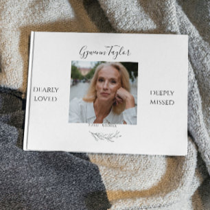 Elegant In Loving Memory Memorial Guest Book