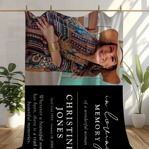 Elegant In Loving Memory Memorial Photo 