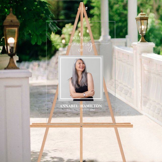 Elegant In Loving Memory Memorial Sign (Creator Uploaded)