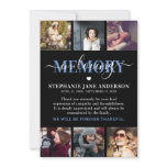 Elegant In Loving Memory Photo Collage Keepsake Th Thank You Card Elegant In Loving Memory Photo Collage Keepsake Th Thank You Card
