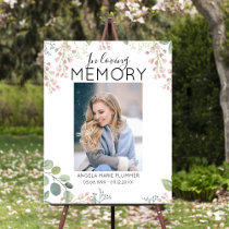 Elegant In Loving Memory | Photo Memorial Foam Board