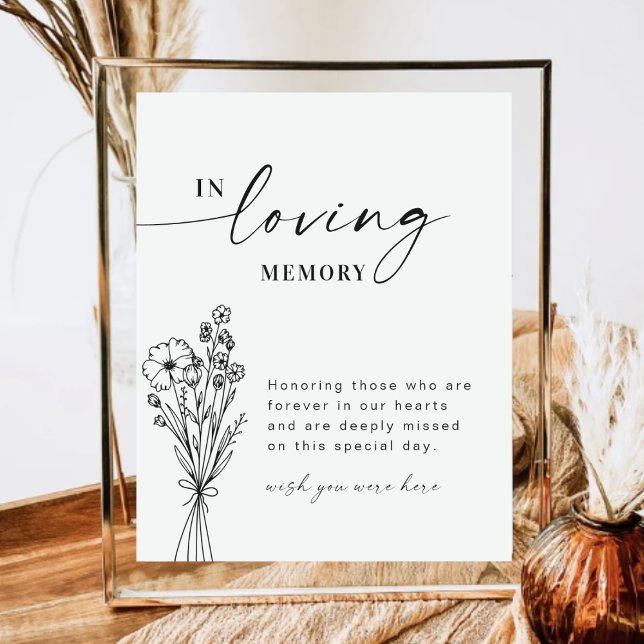 Elegant In Loving Memory Wedding Sign (Creator Uploaded)