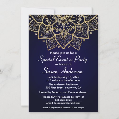 Elegant Indian Design Invitation
