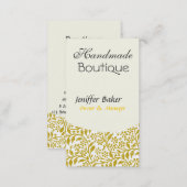 Elegant  Indie Floral Art Style Design Business Card (Front/Back)