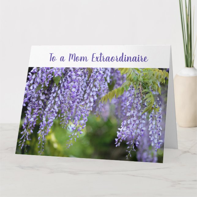 Elegant Infinite Love Mom Extraordinare Mother Card (Front)