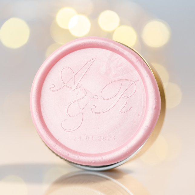 Elegant Initial Wedding  Wax Seal Sticker (Creator Uploaded)