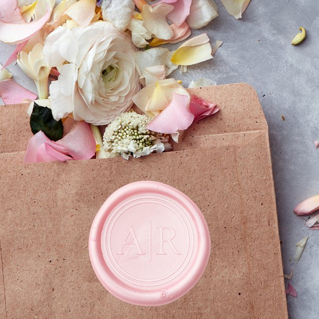 Elegant Initial Wedding  Wax Seal Sticker (Creator Uploaded)