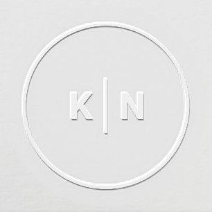 Elegant Initials   Simple Monogram Embosser
