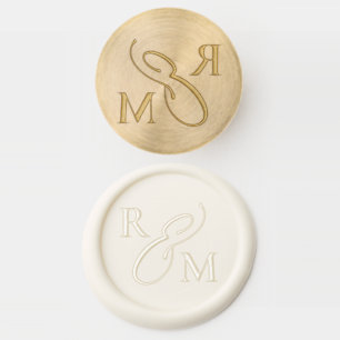 Elegant initials simple personalized wedding wax seal stamp