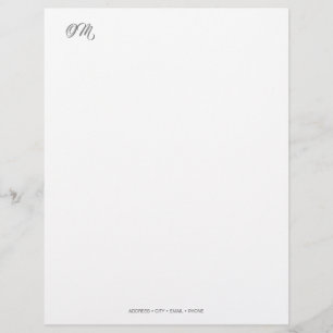 Elegant Initials Stationery