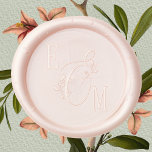 Elegant Initials Wedding  Wax Seal Stamp<br><div class="desc">Add elegance to all your engagement,  rehearsal dinner and wedding invitations and thank you notes with this botanical monogram wedding wax seal stamp featuring your first initials in a classic font and a beautiful botanical ampersand.</div>