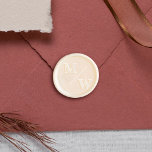 Elegant Initials Wedding Wax Seal Stamp<br><div class="desc">A modern, minimalist design featuring the couple's initials divided by a diagonal line. A sleek and simple design, perfect for wedding invitations, favors, save-the-dates, rsvps, and more. Save yourself the time and guesswork of working with wax by opting for peel-and-stick wax seal stickers instead. Order a set of customized wax...</div>