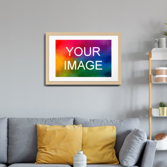 Elegant Inset Modern Bronze Metal Frame Best HQ Framed Art (Living Room 3)