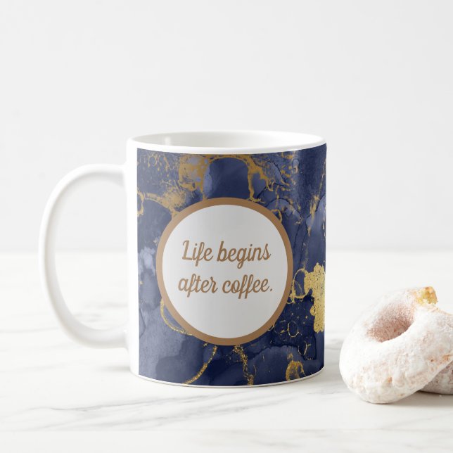 Elegant Inspirational Coffee Mug Gift (With Donut)
