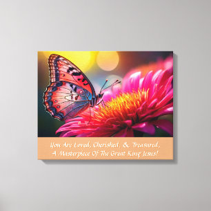 Elegant Inspirational Stretched Canvas Print