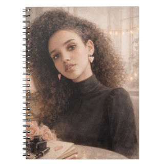 Elegant- Inspiring Beauty Spiral Photo Notebook