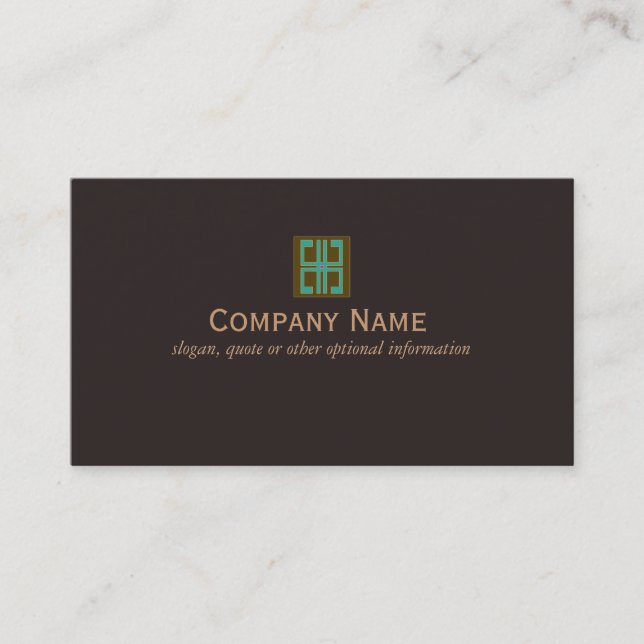 Elegant Interior Designer Business Card (Front)